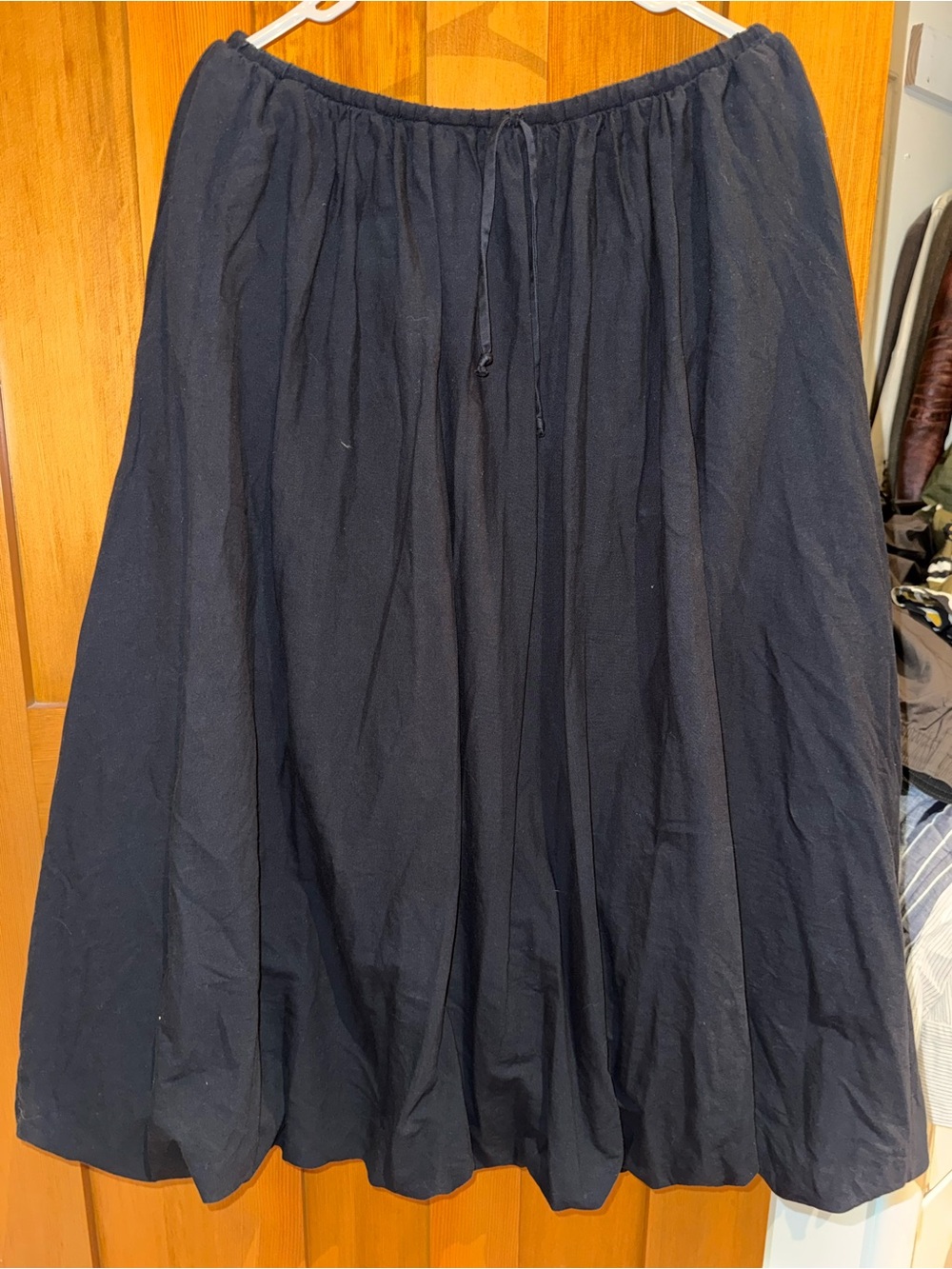 Reformation Black Full A-Line Skirt